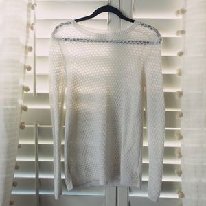 Old navy long sleeve semi transparent shirt